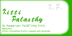 kitti palasthy business card